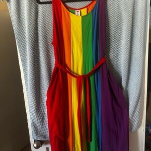 Source Unknown Rainbow Mini Dress